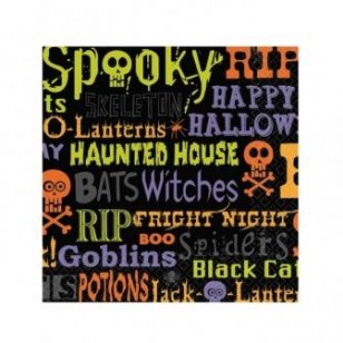 Chills and Thrills Halloween Drinks Napkins Chills and Thrills Halloween Drinks Napkins